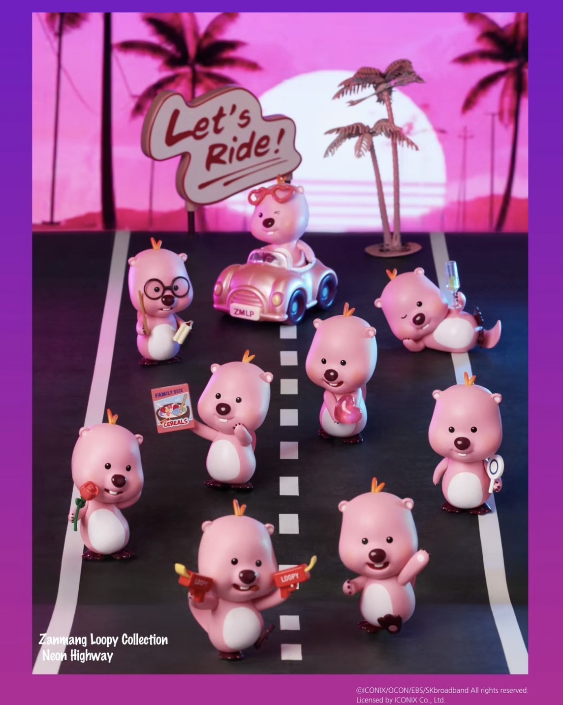 iSNEAKERS |  LOOPY 霓虹公路盲盒 隨機 公仔 小海狸