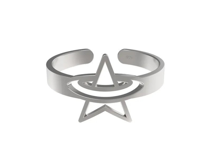 VSCH 星環鋯石925銀情侶對戒