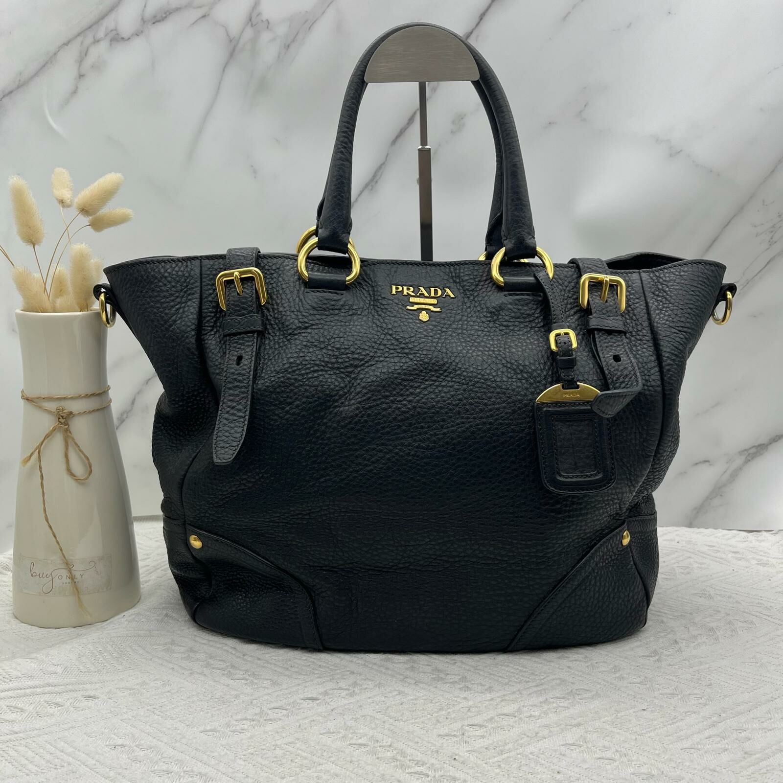 Prada  leather shoulder bag