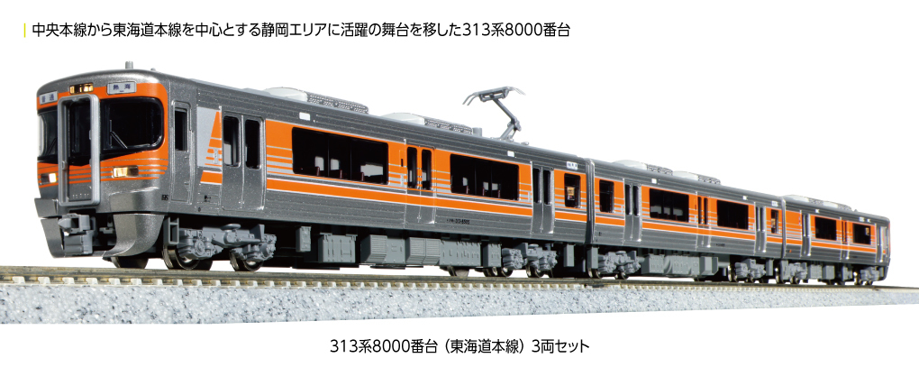 Kato 10-1749 N規 313系8000番台(東海道本線) 電車.3輛