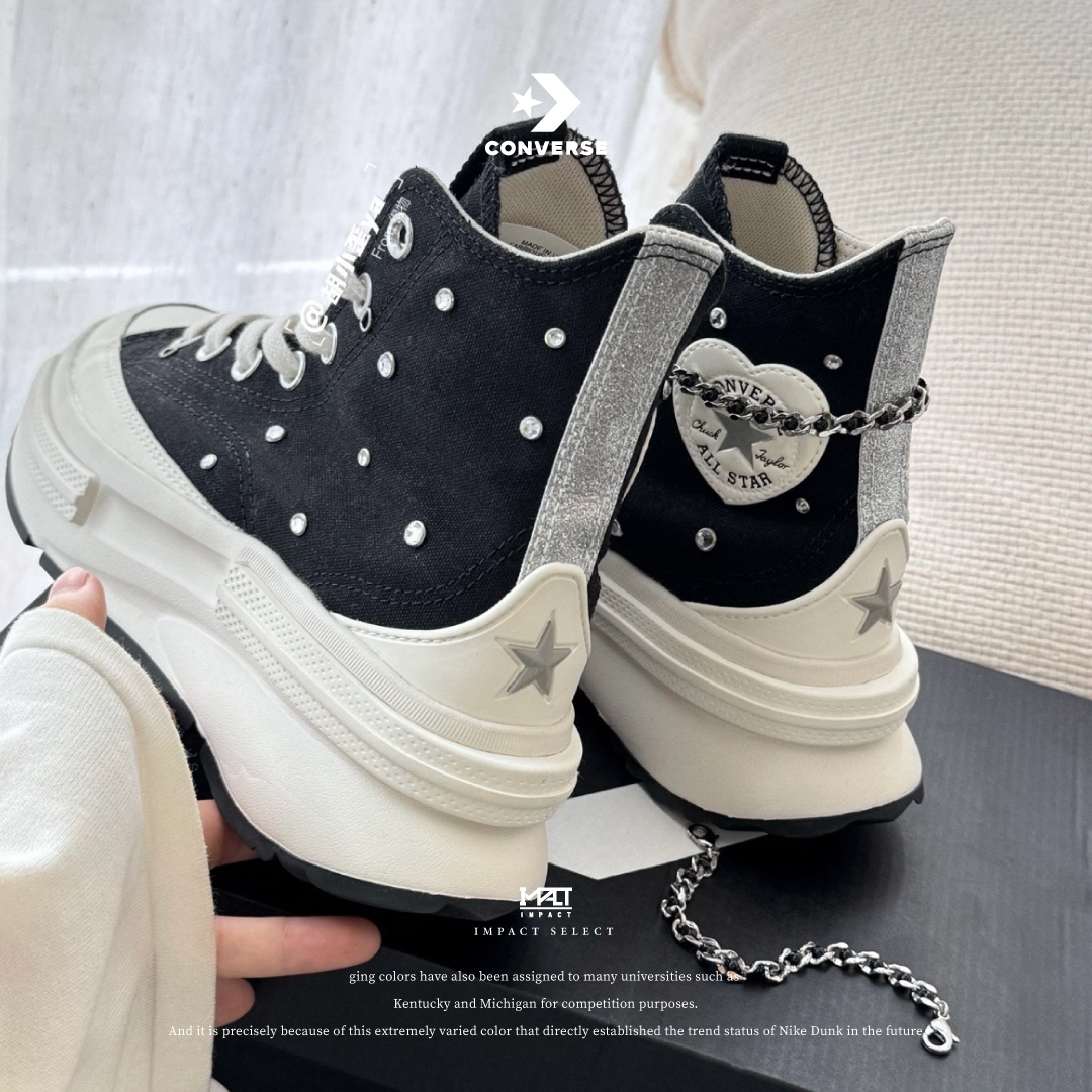 Converse Run Star Legacy CX 愛心標 鎖鏈 夾心餅乾 A10302C