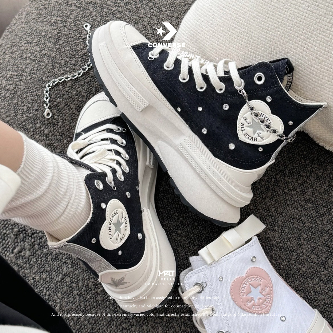 Converse Run Star Legacy CX 愛心標 鎖鏈 夾心餅乾 A10302C