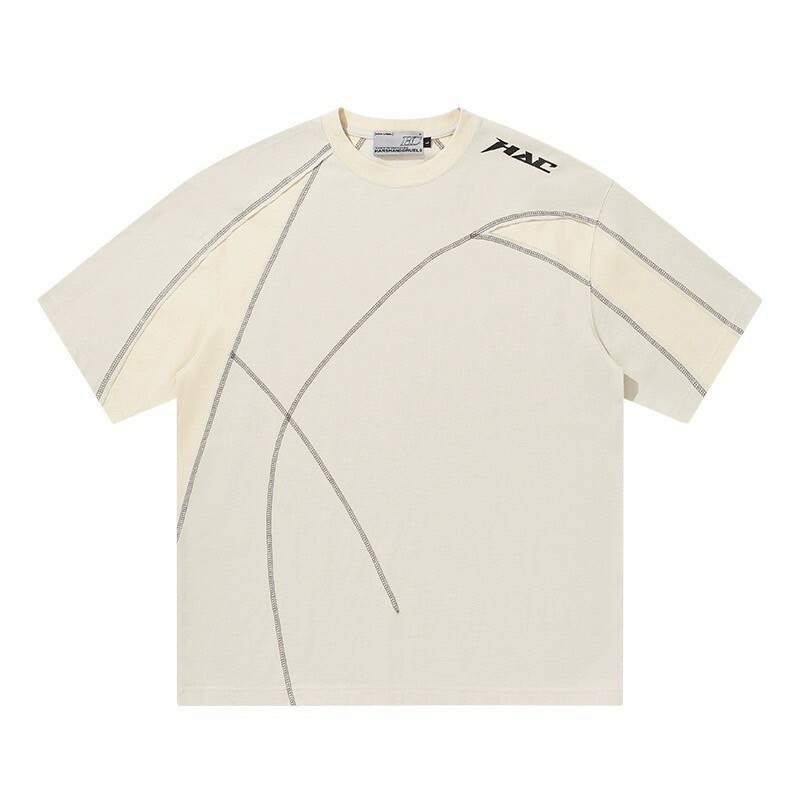 Harsh and Cruel 24SS 不規則線條解構拼接涼感短袖 HX242020189