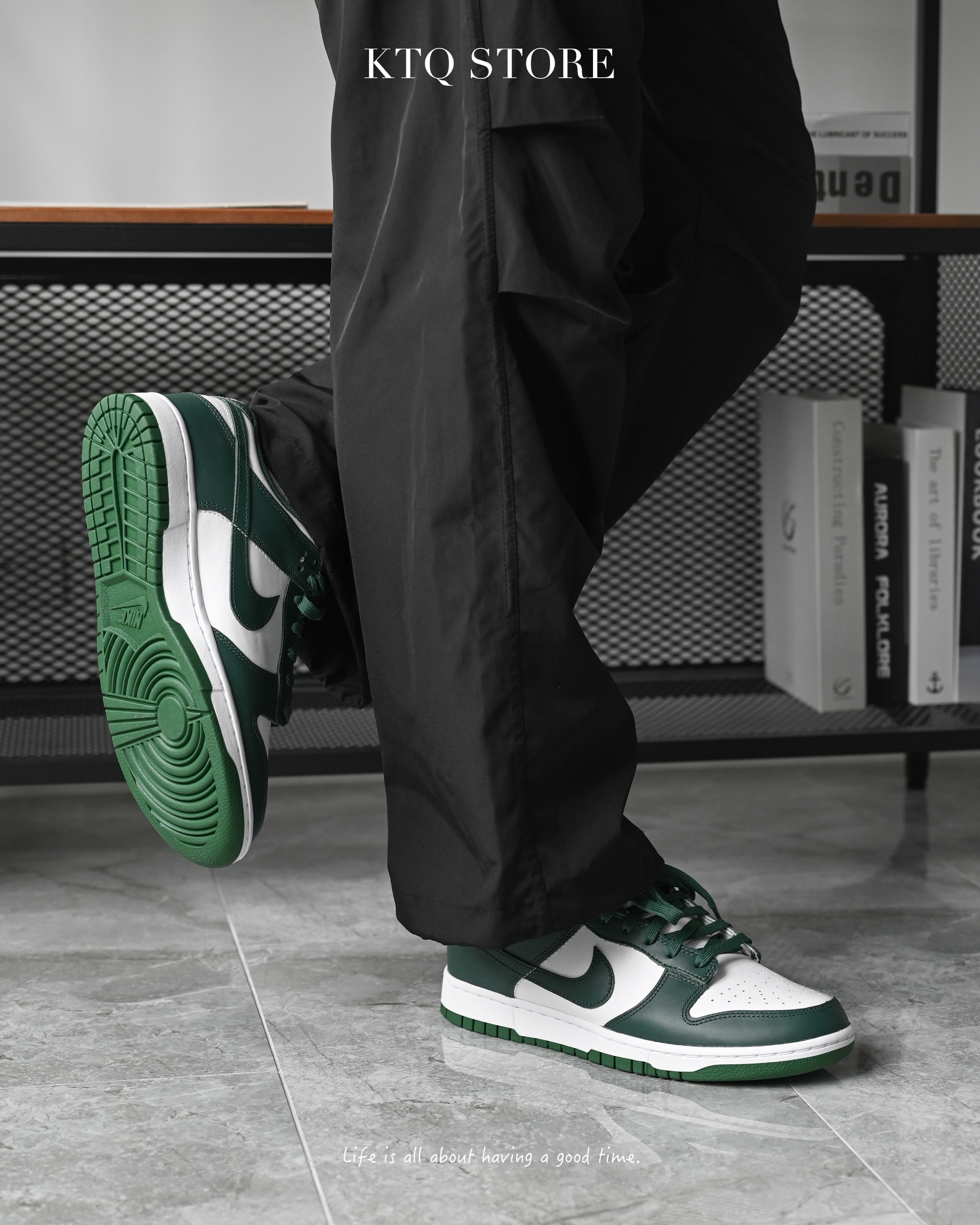 KTQ STORE ‧ Nike Dunk Low "Varsity Green" 白綠男鞋 DD1391-101