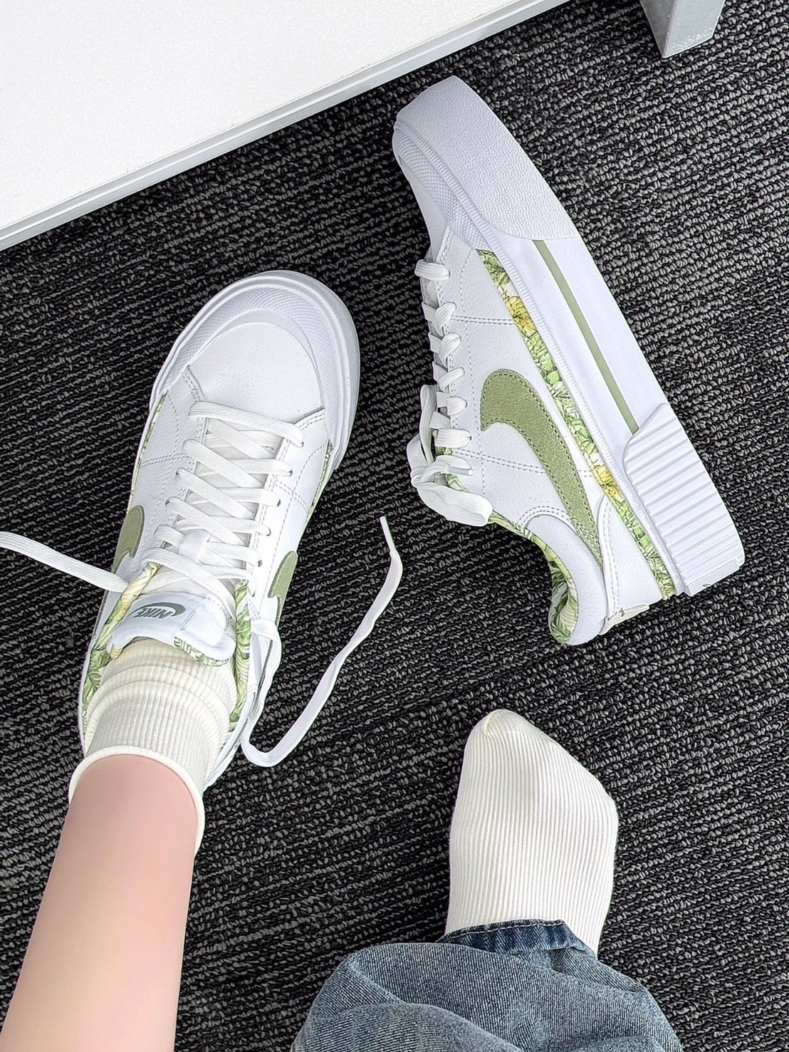 NIKE COURT LEGACY 綠野仙蹤（HF5054-100）