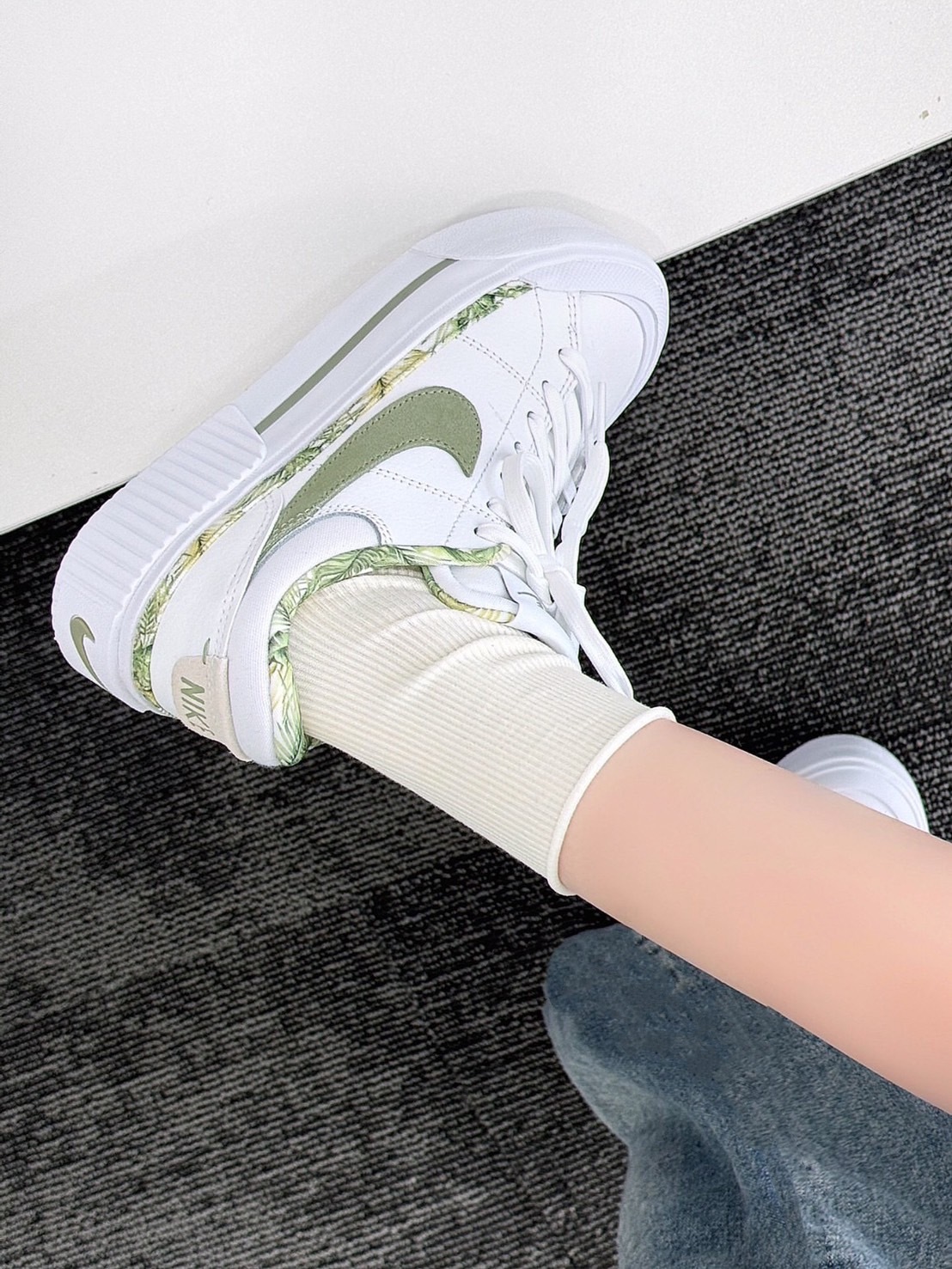 NIKE COURT LEGACY 綠野仙蹤（HF5054-100）