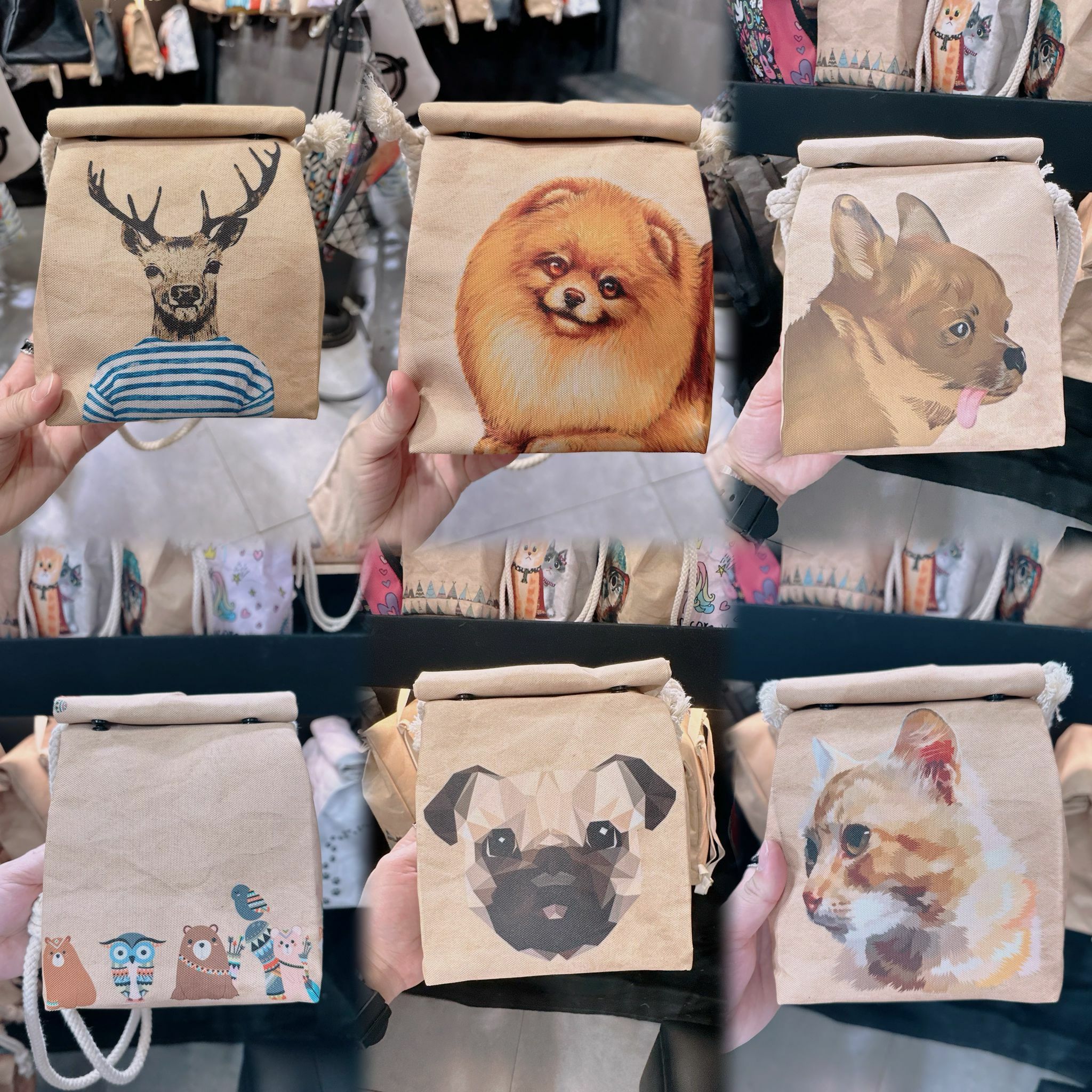 泰國 原創 I-GEN 紙袋造型 斜背包