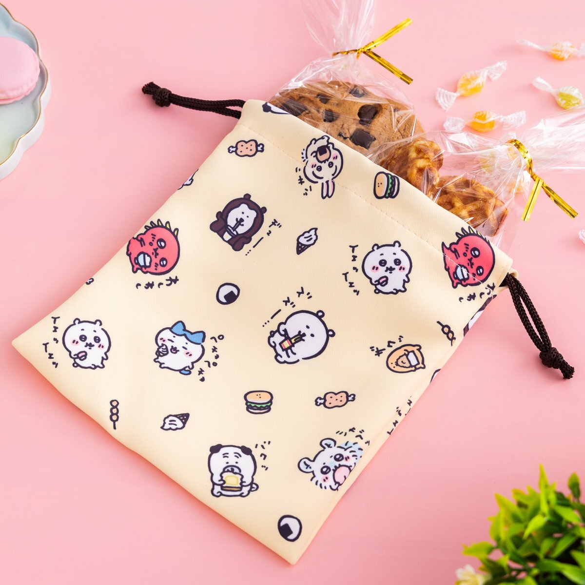 預訂｜Nagano Characters 吃吧吃吧 尺寸剛好的索繩袋