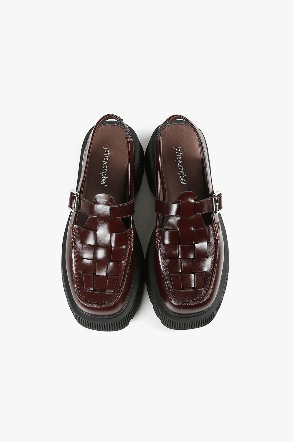 Crossed 編織穆勒厚底鞋