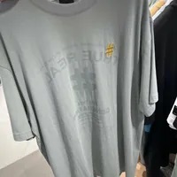 [S] BEENTRILL MIRROR PRINT OVERFIT SHORT SLEEVE T-SHIRT,LIGHT KHAKI, BA232TS015-LK (SBT153)