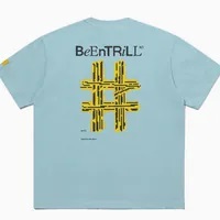 [S] BEENTRILL 8-BIT HASHTAG OVERFIT SHORT SLEEVED T-SHIRT,TURQUOISE, BA242TS012-TQ (SBT178)