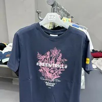 [S] BEENTRILL WOMEN'S URBAN GARDENING COMFORT FIT SHORT SLEEVE T-SHIRT,LIGHT INDIGO, BA242TS506-DI (SBT179)