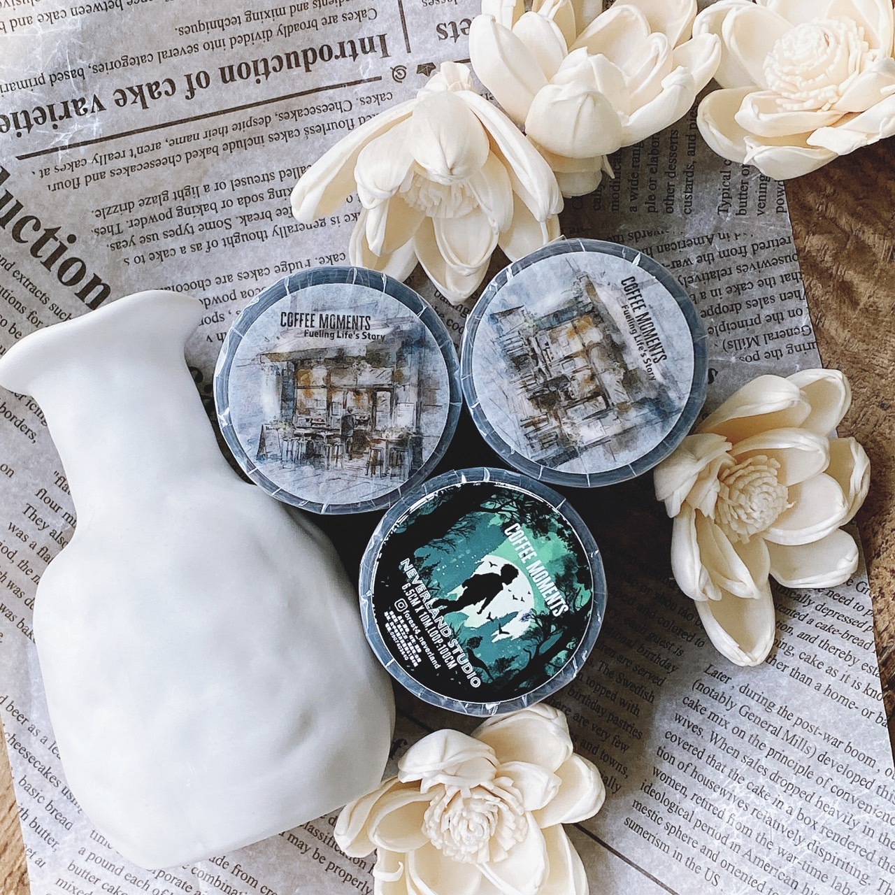 森年．咖啡時刻 Coffee moment 6.5cm亮面PET膠帶 <整捲/分裝>