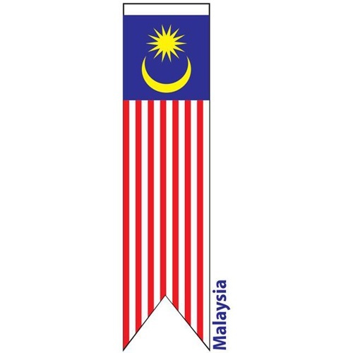 (Polyster) 2x8ft Bendera Malaysia Terengganu Flag *READY STOCK*