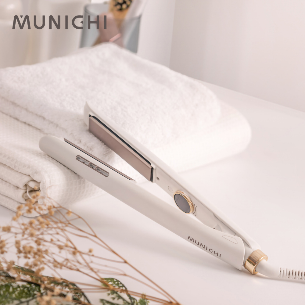 <限時開團!!>SANSUI 山水 雙向負離子 溫控 離子夾 直捲兩用 平板夾 直髮夾 捲髮器 雪花白 薰衣草紫