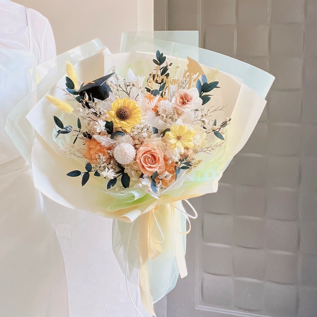 陽光畢業花束