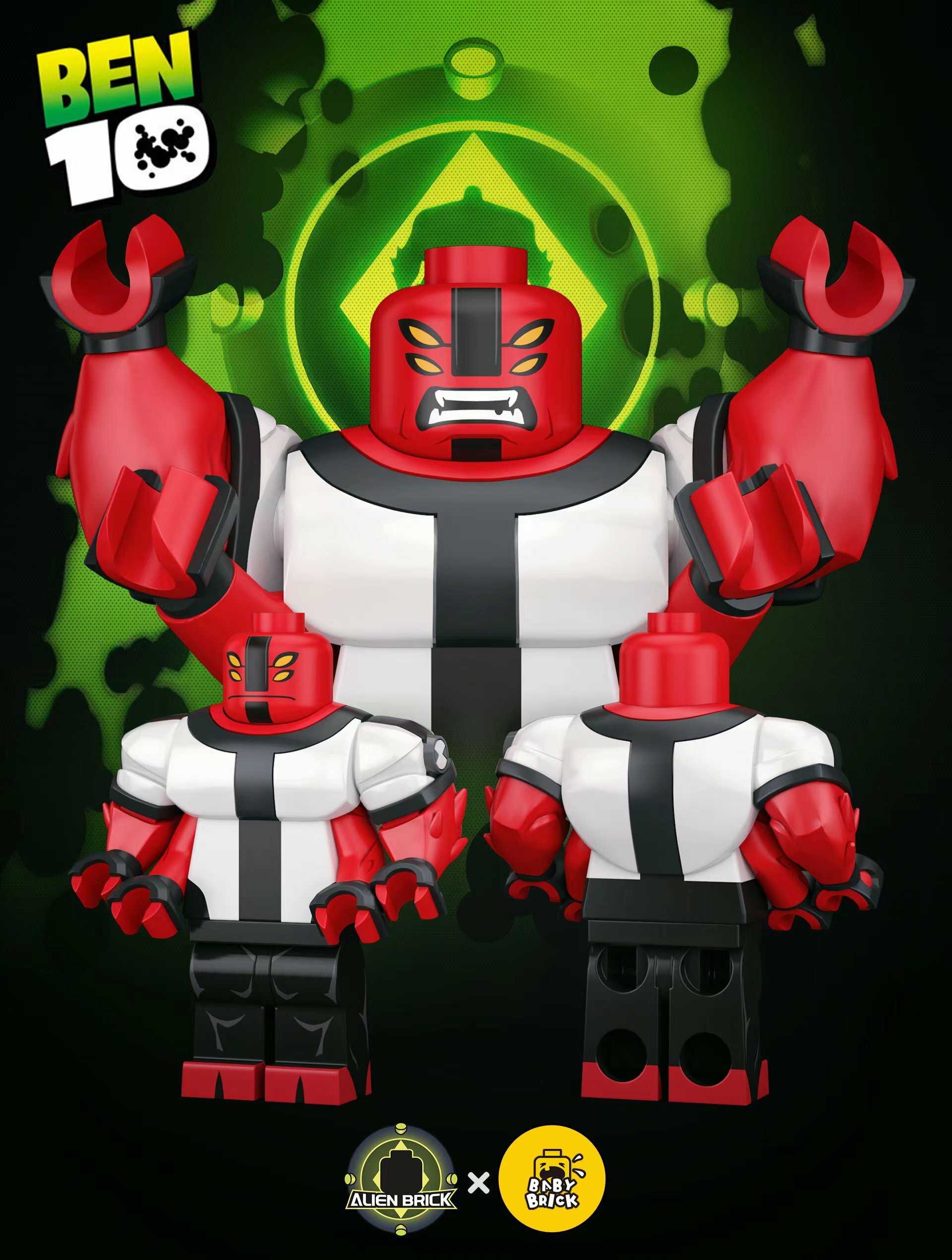 [Alien Brick][Preorder] Ben 10 - Four arms [PADprinted]