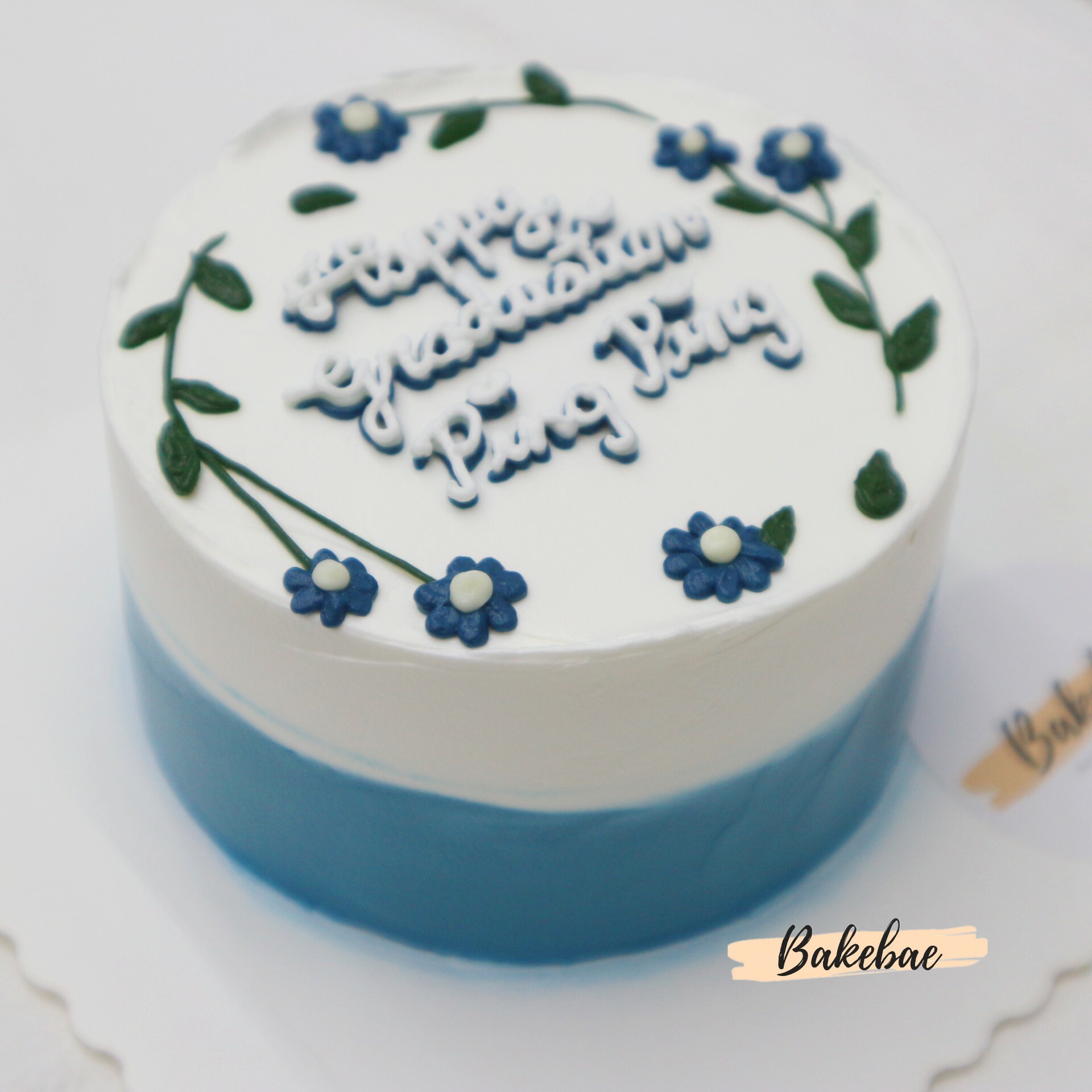 韓式花花混色蛋糕