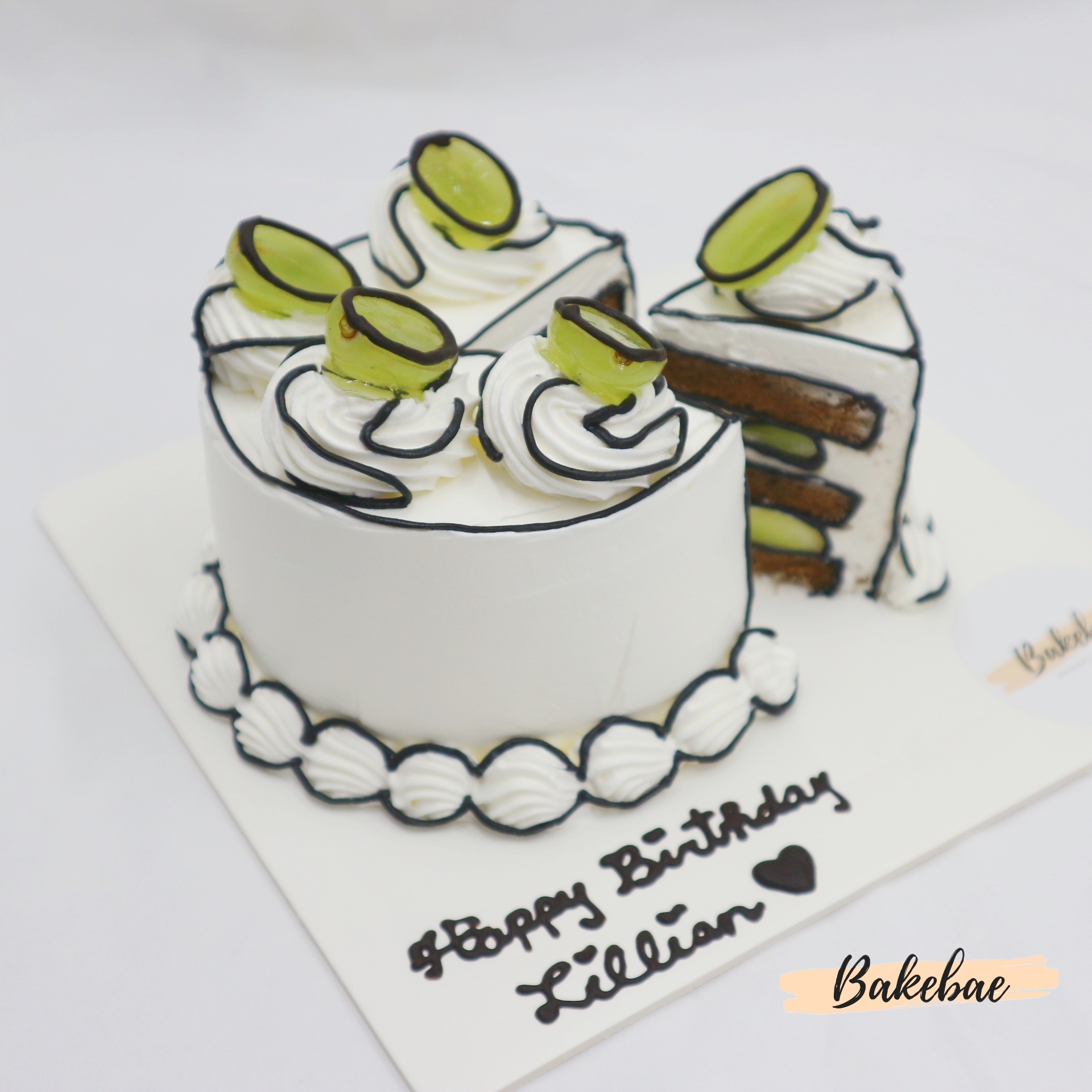 韓式2D漫畫風蛋糕