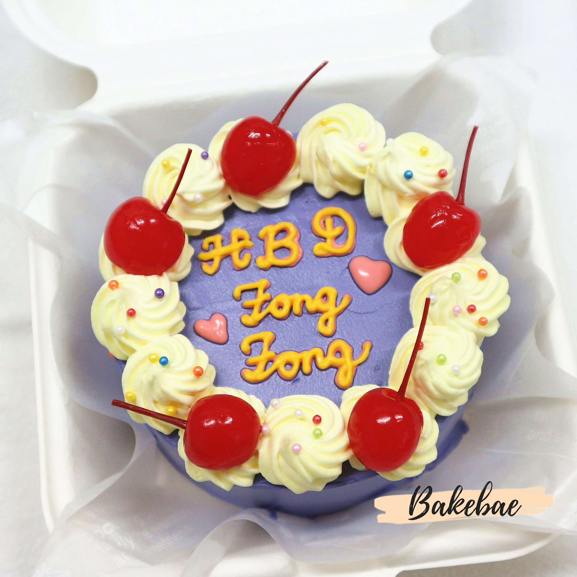 韓式復古車厘子蛋糕