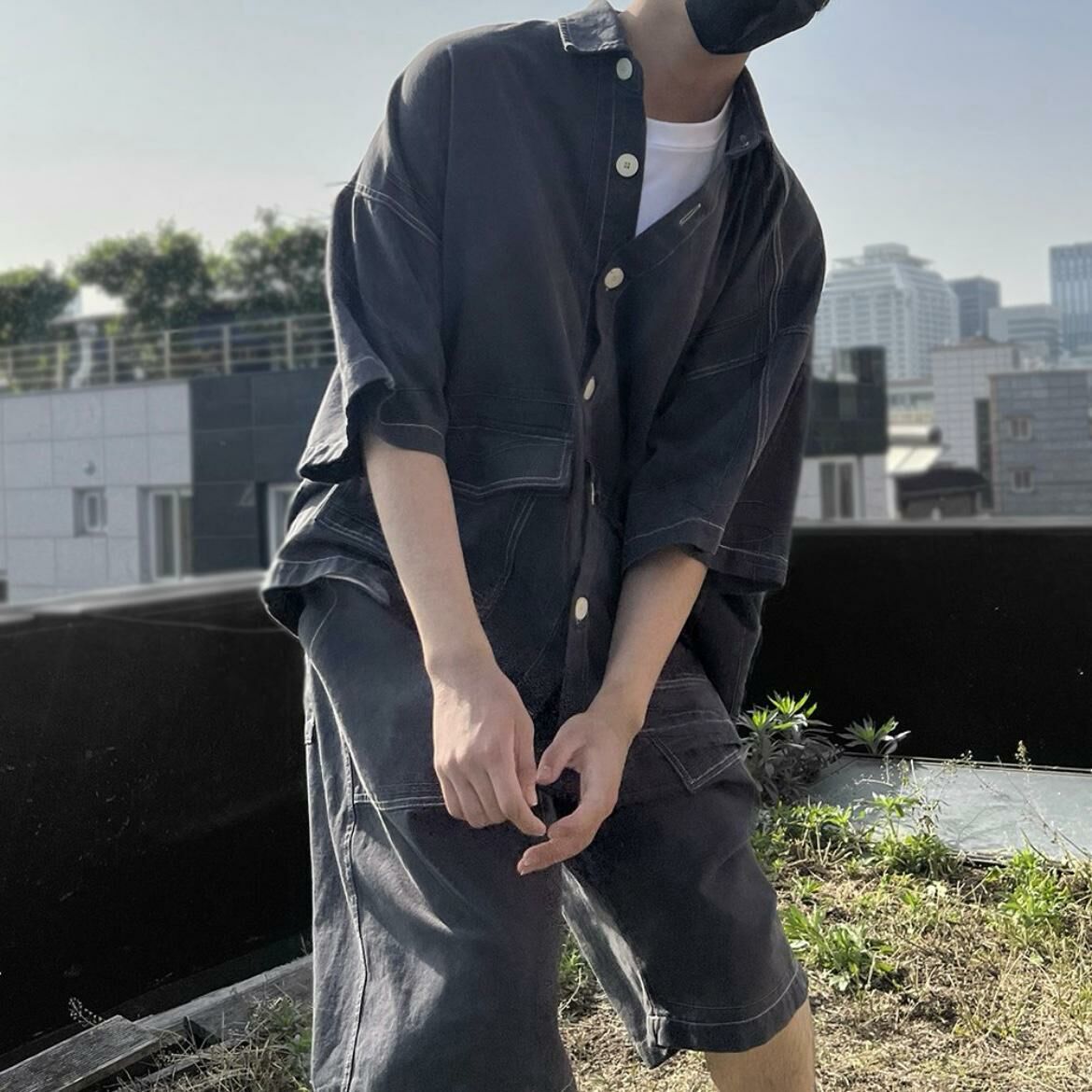 淨色短袖恤衫 S2225