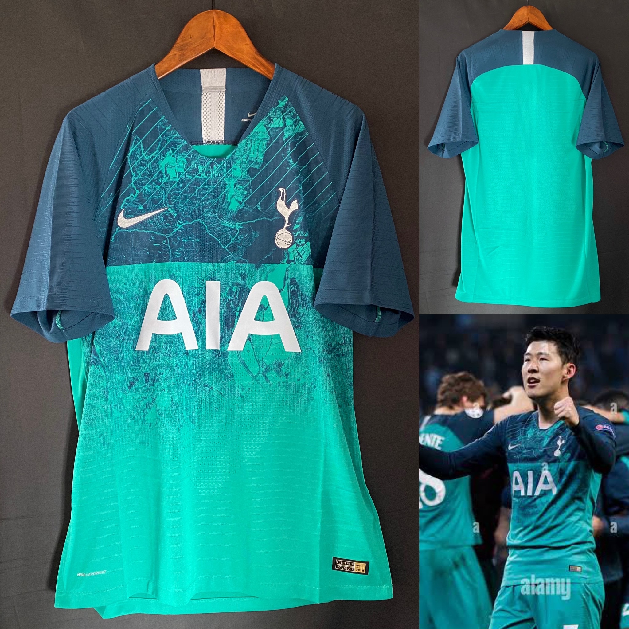 Tottenham Hotspurs 2018-2019 Nike Third Authentic Player Shirt