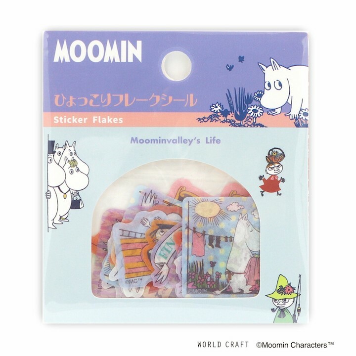 MOOMIN 嚕嚕咪 日常 45枚和紙貼紙包 ｜日本WORLD CRAFT
