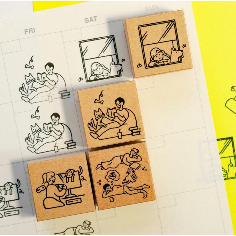 慵懶休日系列 印章｜日本Sanby