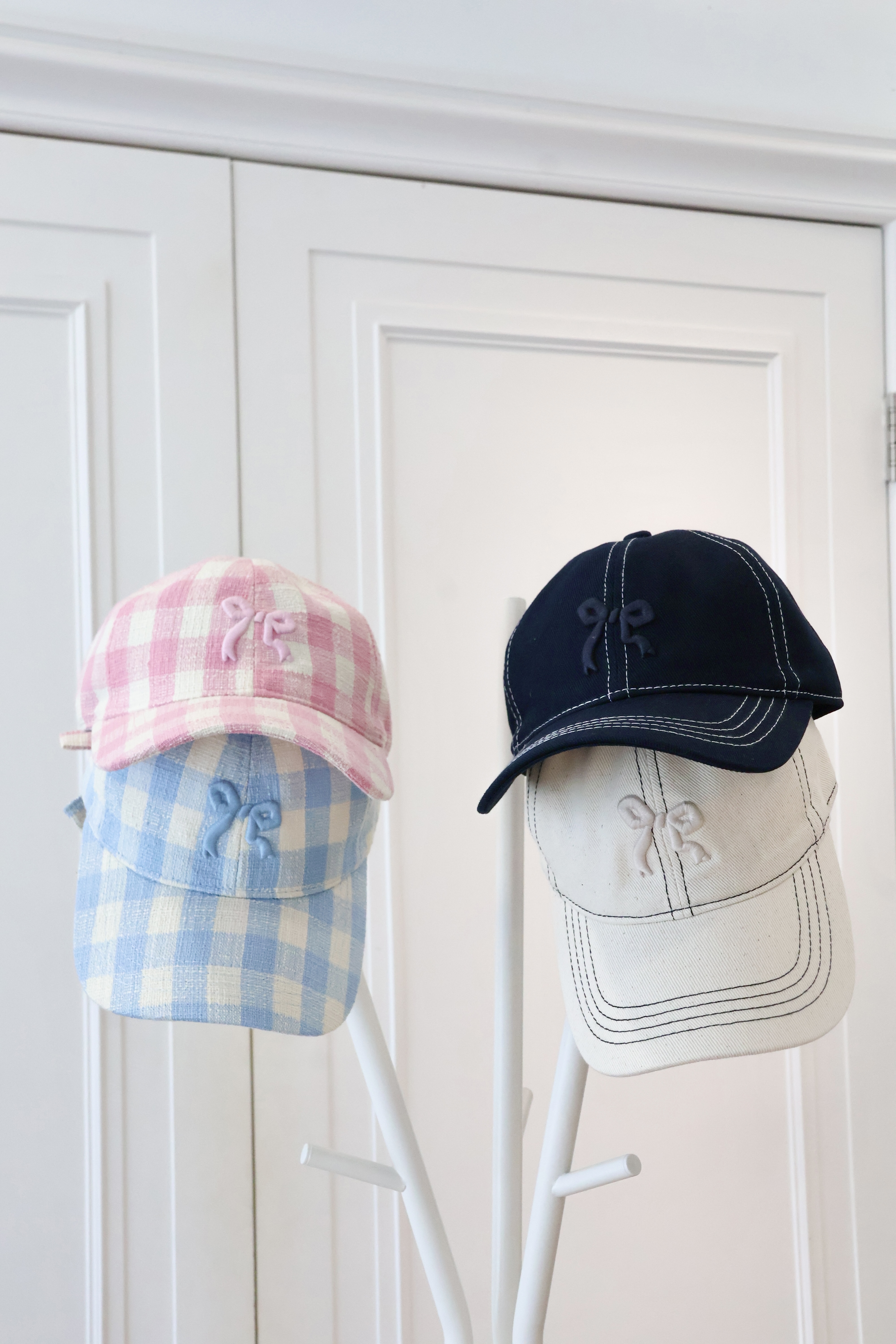 韓系蝴蝶結刺繡棒球帽🎀