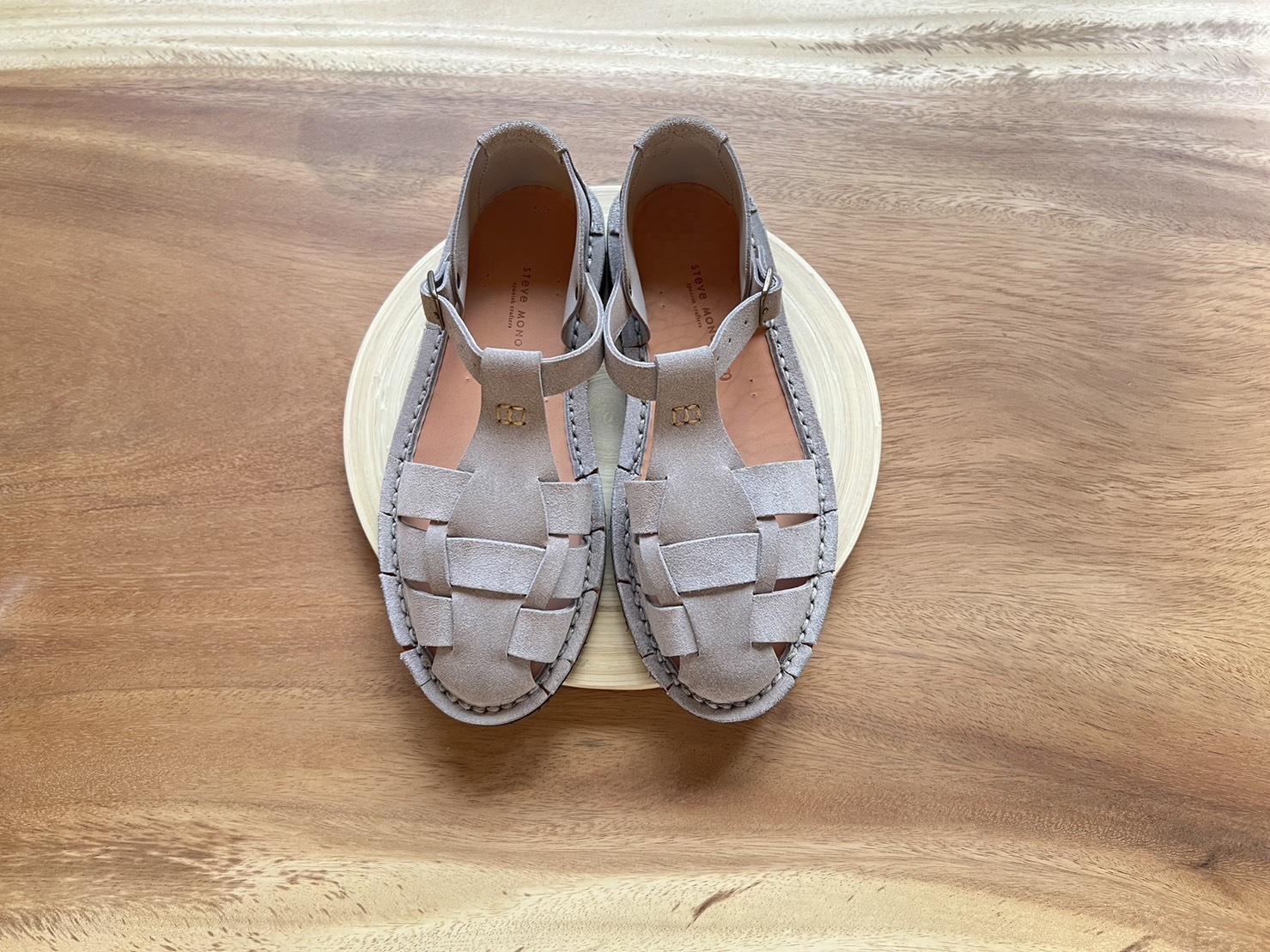 （預購）STEVE MONO 麂皮編織鞋 Artisanal Sandals 10/01  gray 霧灰