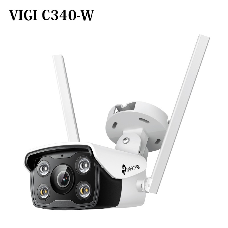 TP-LINK VIGI C340-W 4MP戶型全彩WiFi槍型無線監視器