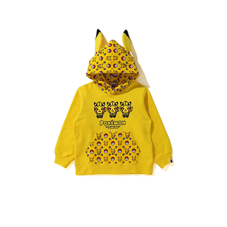 BAPE x Pokemon 兒童連帽衫 Size:90
