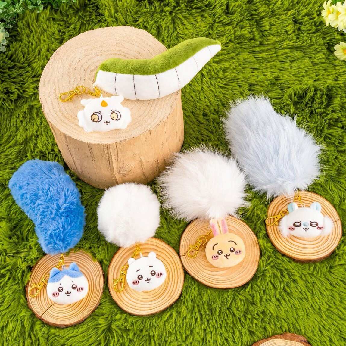 預訂｜Chiikawa 毛絨絨尾巴吊飾 小可愛 八字貓 兔兔 飛鼠 ANOKO