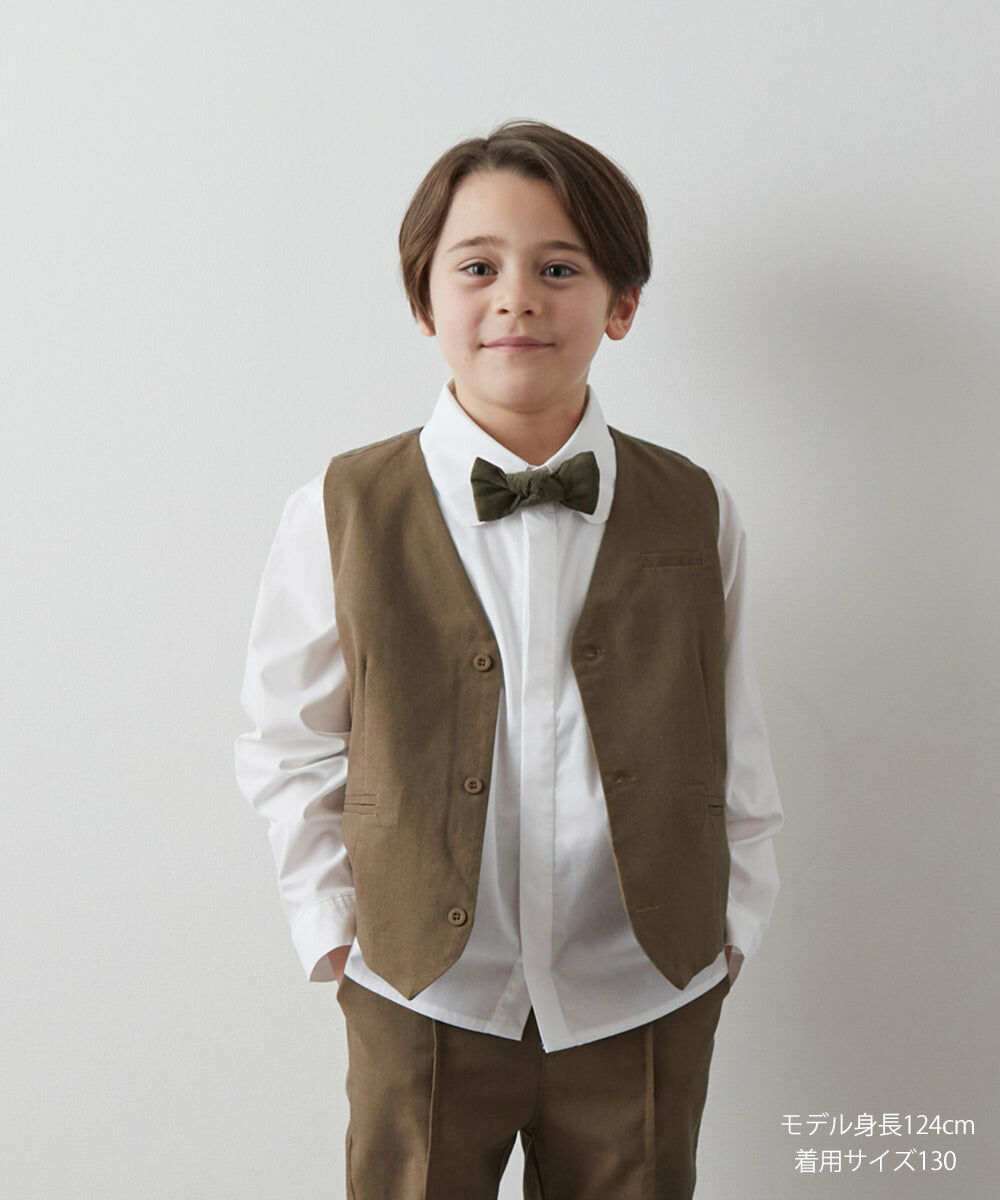 日本 riziere 棉麻 西裝背心 RZ24SSVT02 (深咖啡色100尺寸)