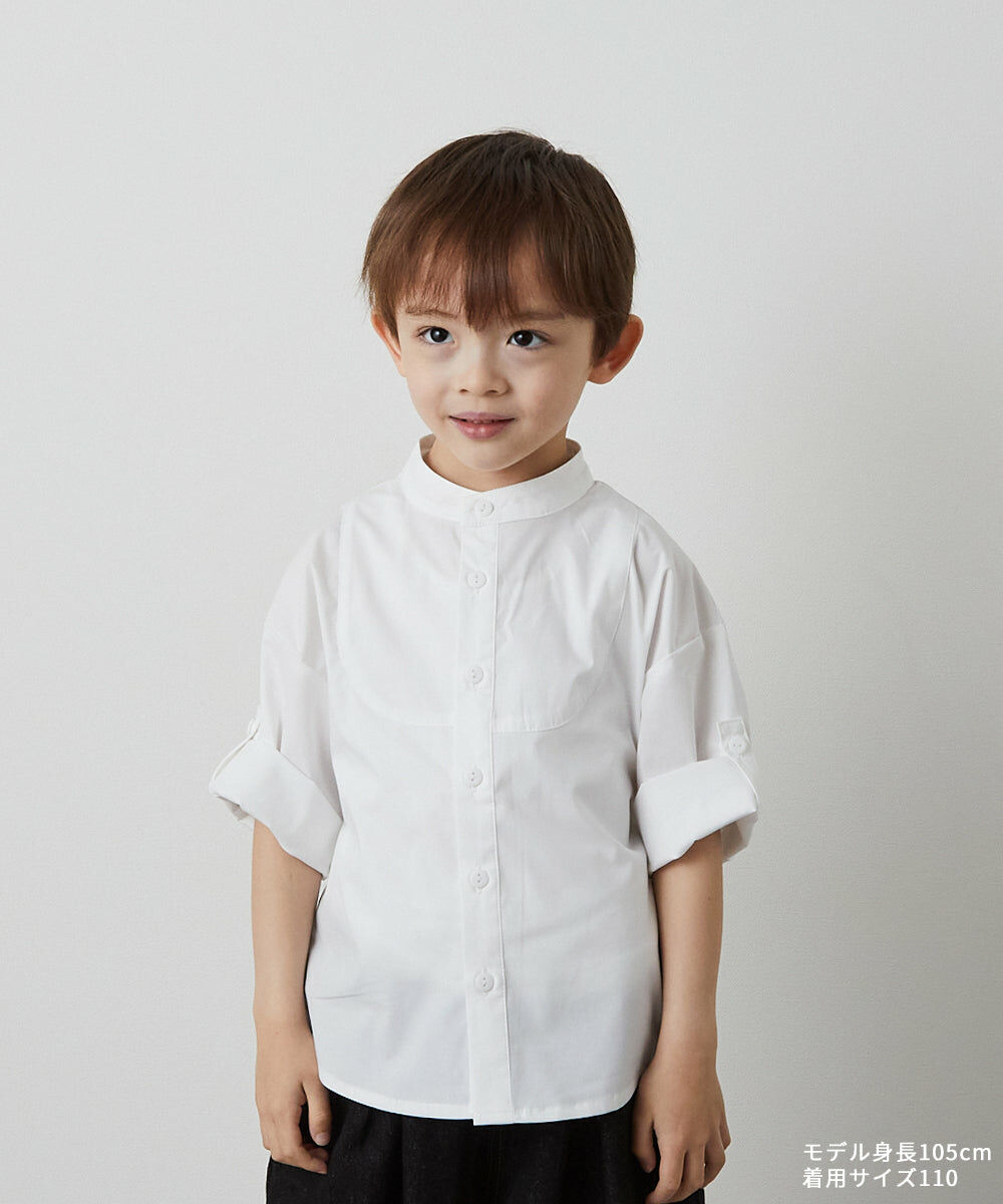 日本 riziere 可摺扣 立領 夏款襯衫 RZ24SSSH41