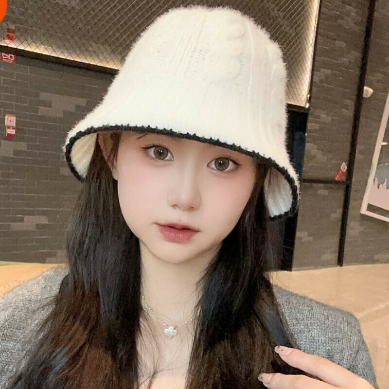 Hot selling twist fisherman hat [E-522 white twist fisherman hat] [one size fits all hat circumference 54-59cm]