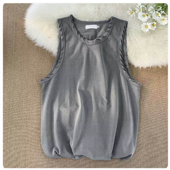 熱推工字背心男夏季（灰色【M_5XL碼】（下單後聯繫客服確認發貨尺碼）