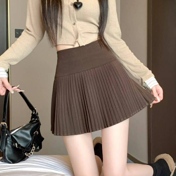 Hot Selling Thickened Woolen Skirt (S-XL) (Coffee Color) (Contact customer service after placing order to confirm delivery size)