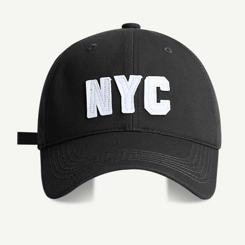 熱賣NYC遮陽帽【286黑色NYC棒球帽】【可調節 帽圍：54-58cm】