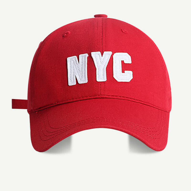 熱賣NYC遮陽帽【286酒紅色NYC棒球帽】【可調節 帽圍：54-58cm】