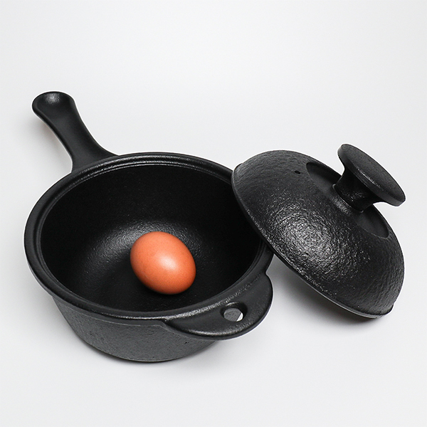 【鳳文堂】鑄鐵片手鍋-鐵蓋