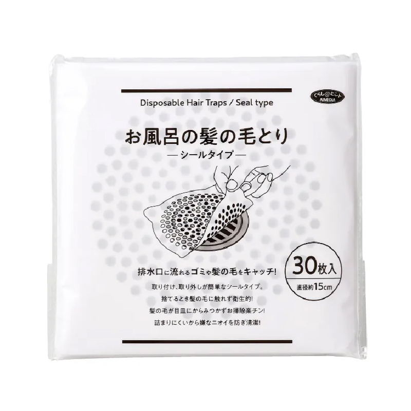 AIMEDIA - Bathroom Hair Filter Adhesive Type (30 pcs)