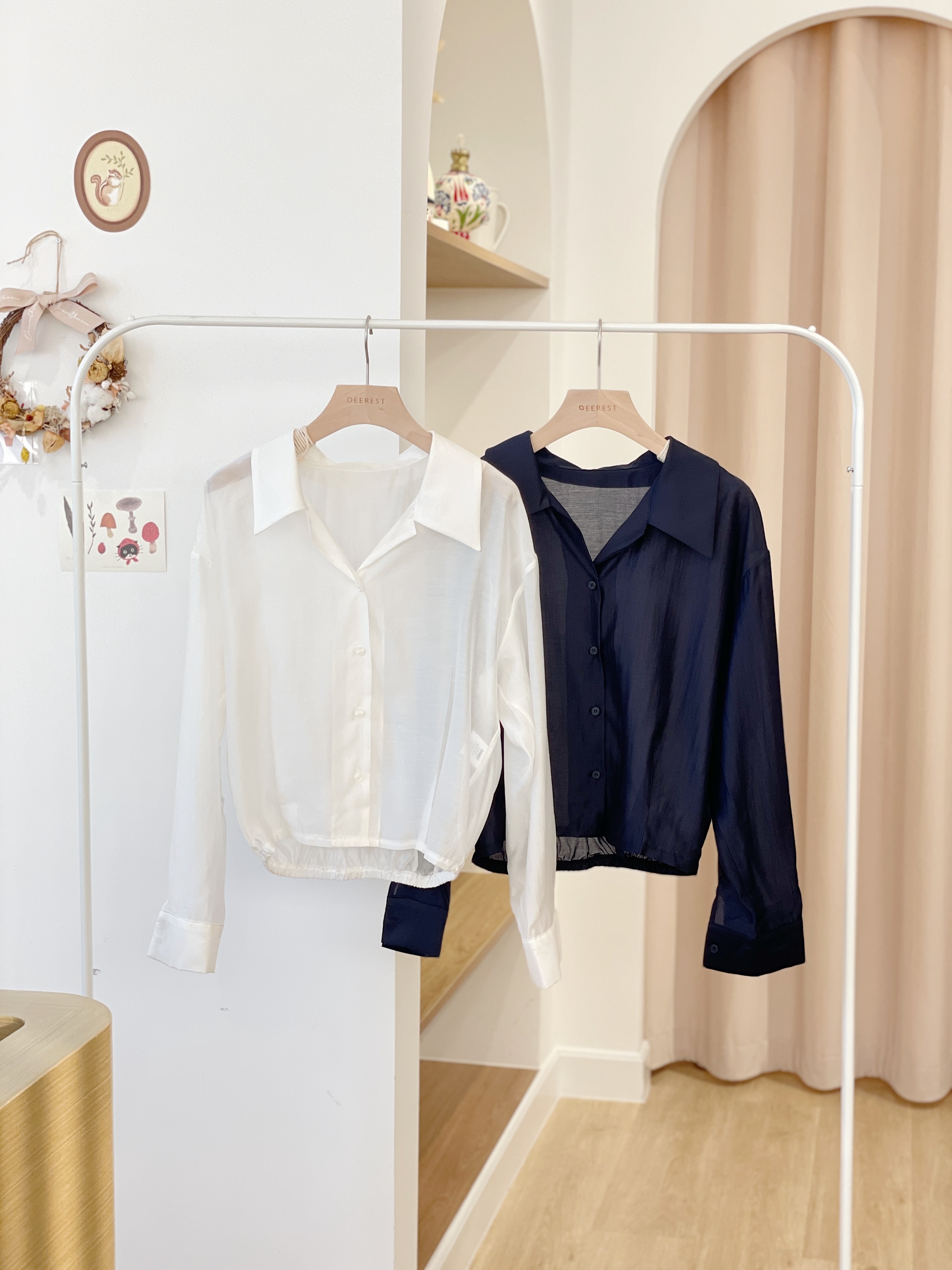 JK188 Lustrous Sheer Jacket