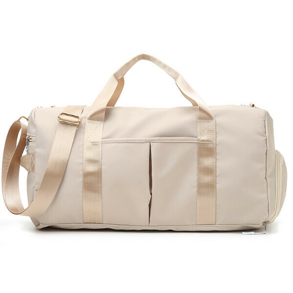Hot selling wet and dry separation waterproof travel bag handbag [off-white]