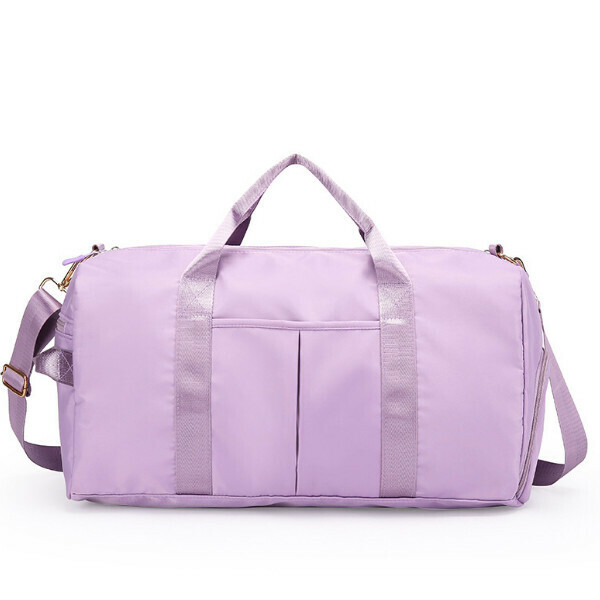 Hot selling wet and dry separation waterproof travel bag handbag [light purple]
