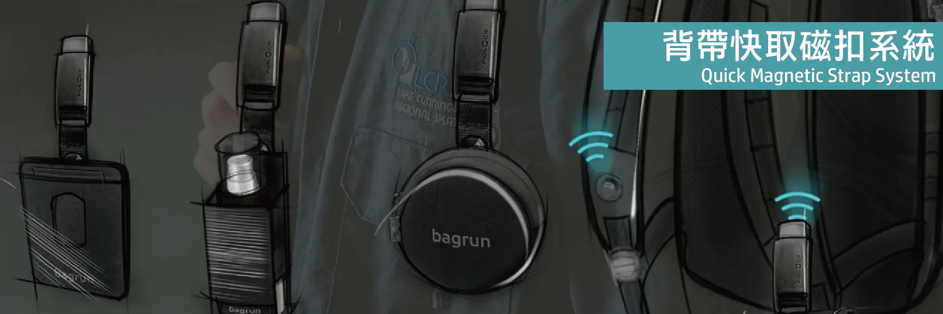 bagrun背帶快取扣
