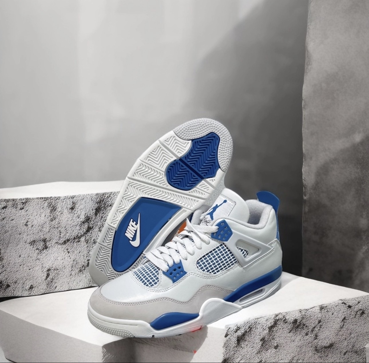 預購 Air Jordan 4 "Industrial Blue"  軍藍 男款 大童
