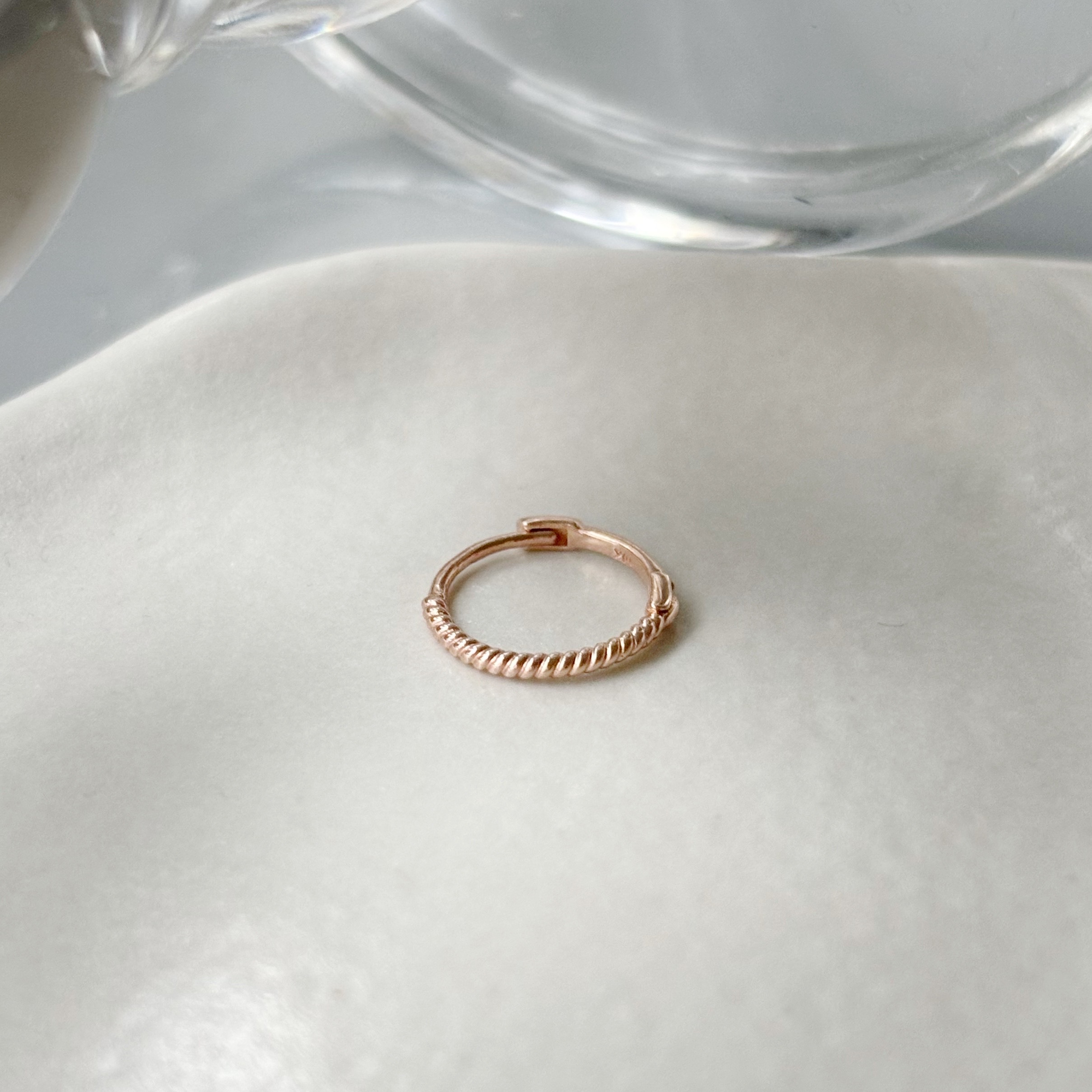 10k半圈9mm麻花耳圈