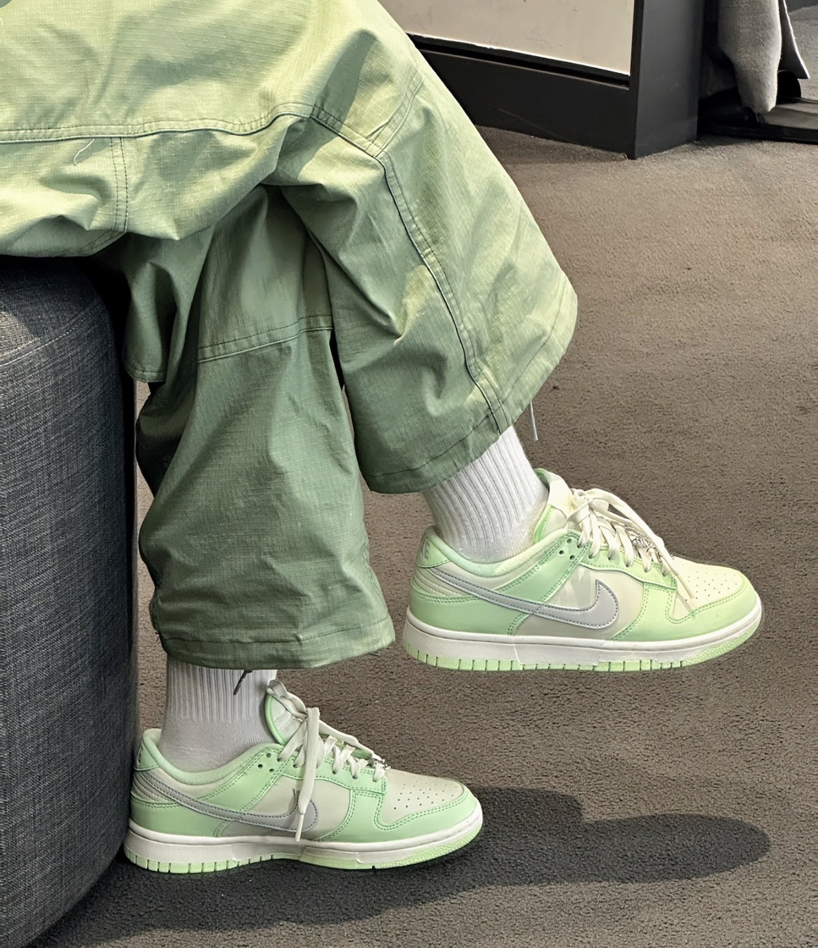 預購 NIKE DUNK NEXT NATURE 金屬扣環 翅膀 亮綠 女鞋