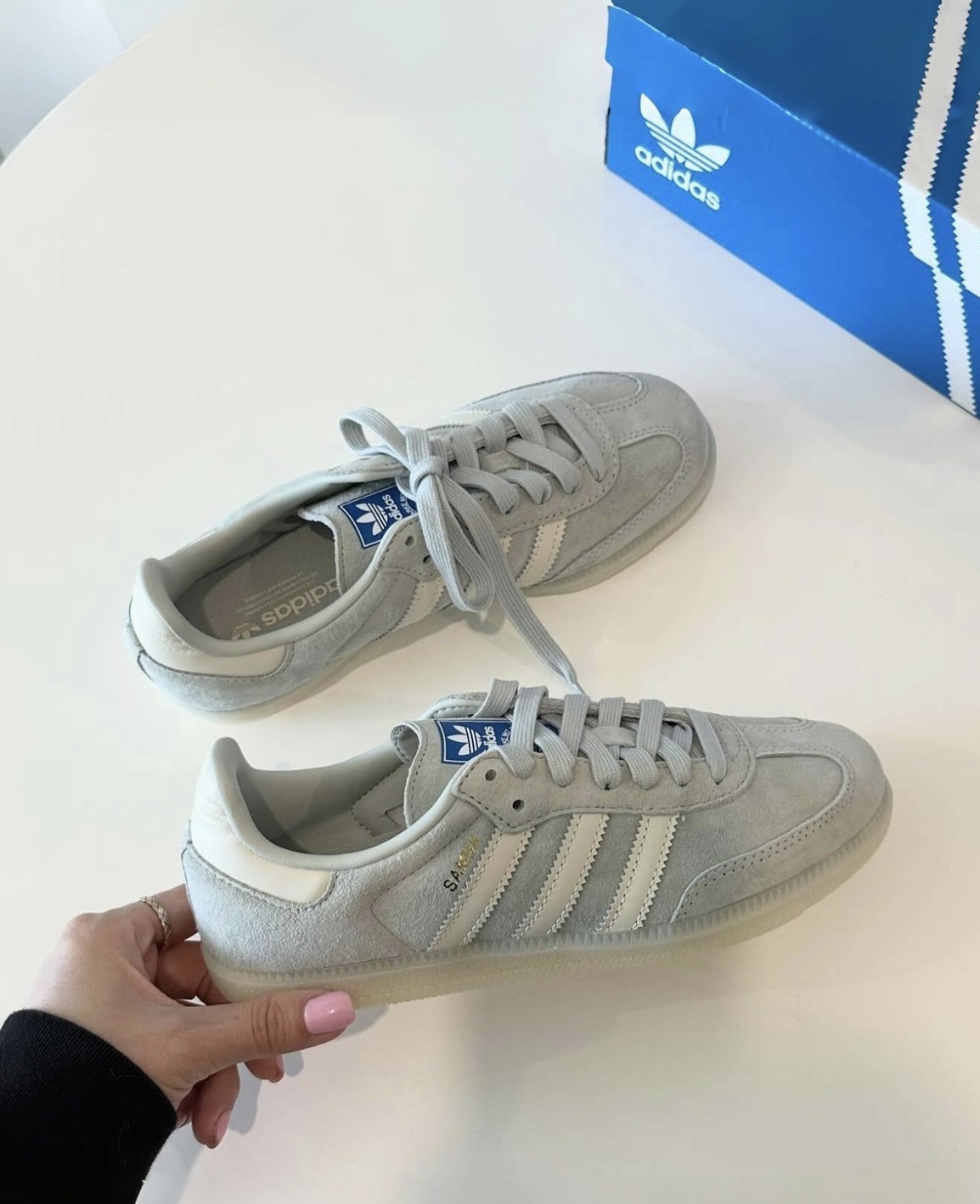 ADIDAS ORIGINAL SAMBA OG 薄荷藍